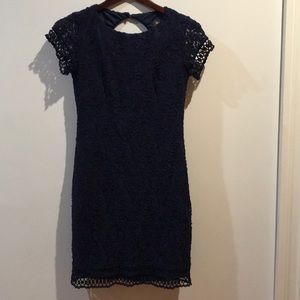 Laundry navy blue lace dress